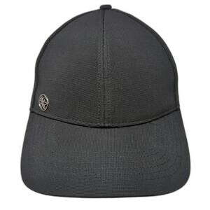 Gaiam Baseball Cap Black One Size Perforated Breathable Adjustable Slideback Hat